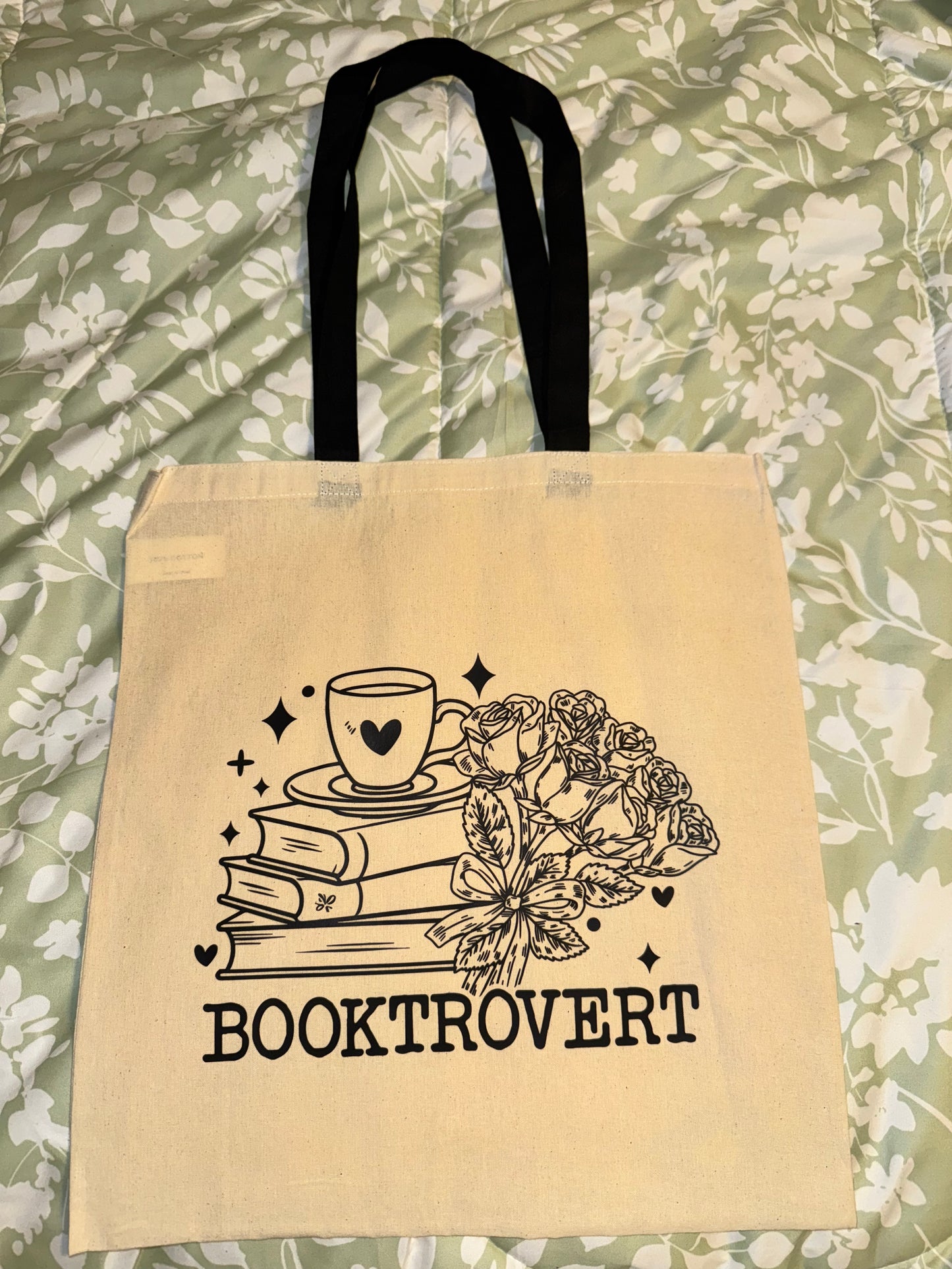 Booktrovert tote bag