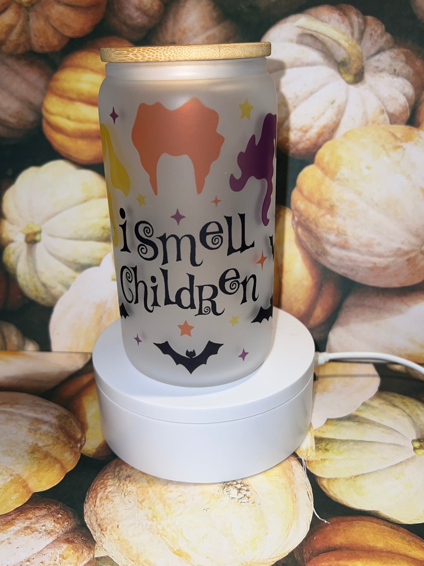 I smell children Libby glass can