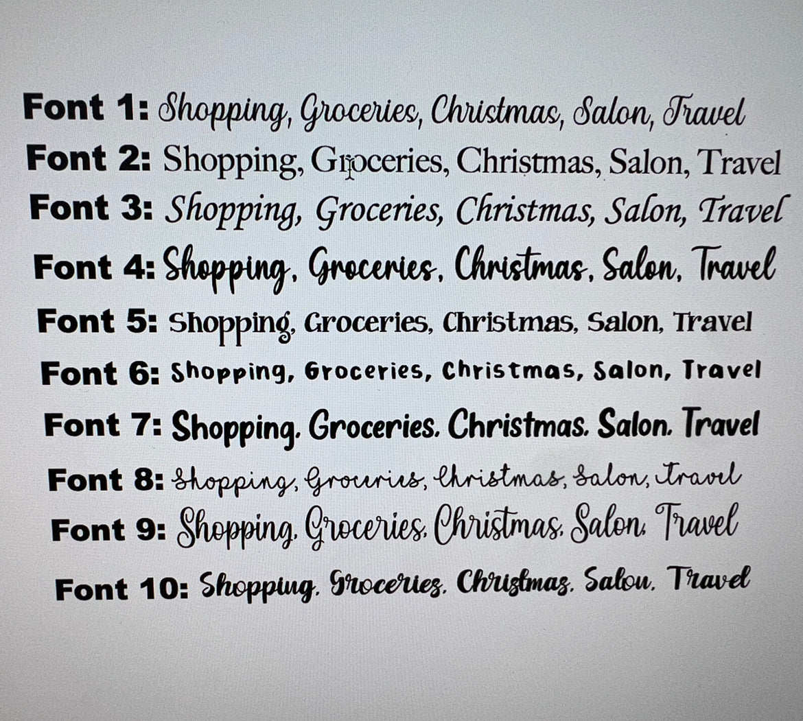 Personalized Glitter Acrylic Bookmark