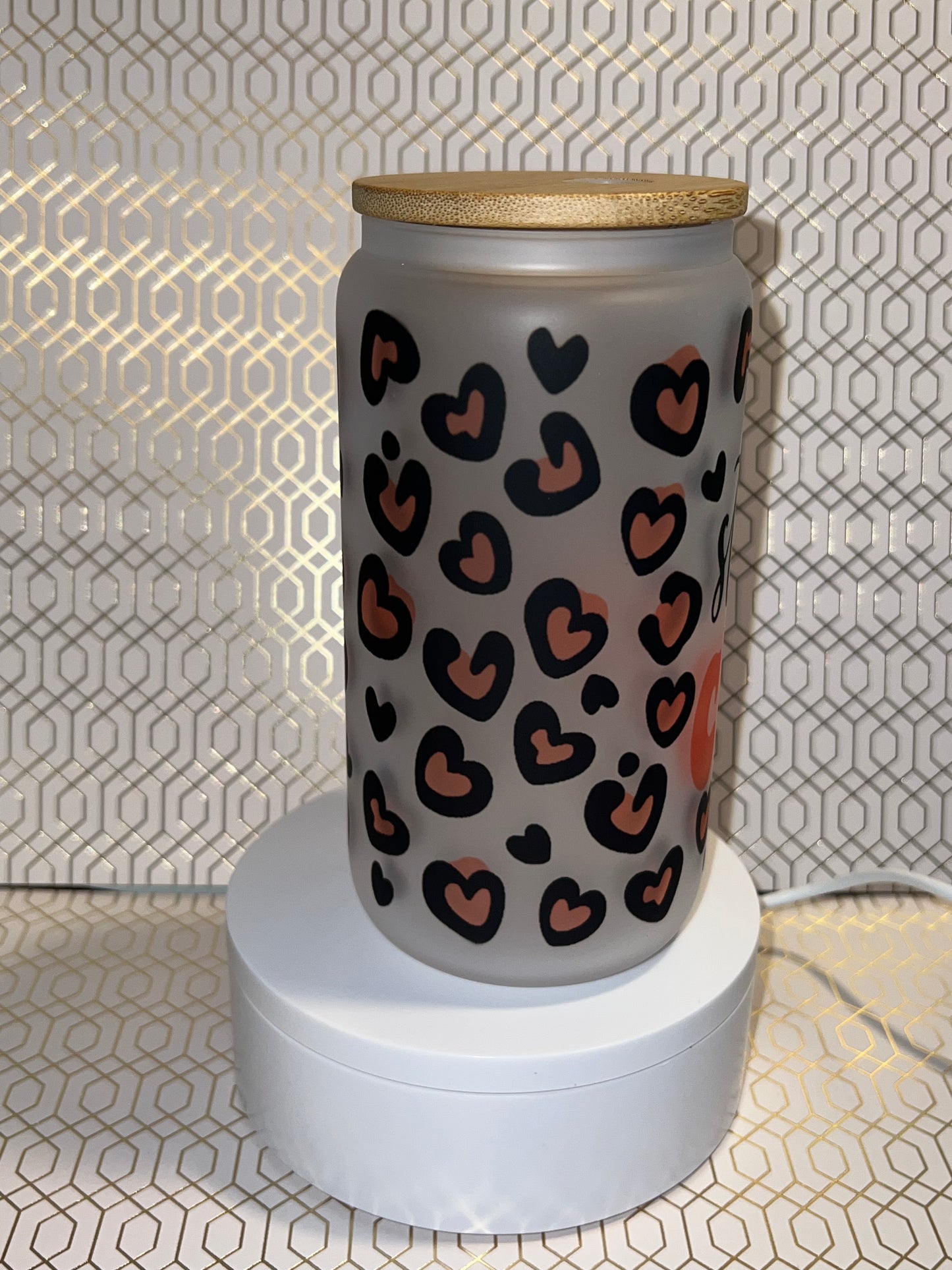 Stupid Cupid Libby Glass Can