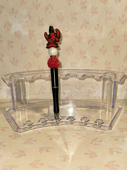 Deadpool stitch beaded pen