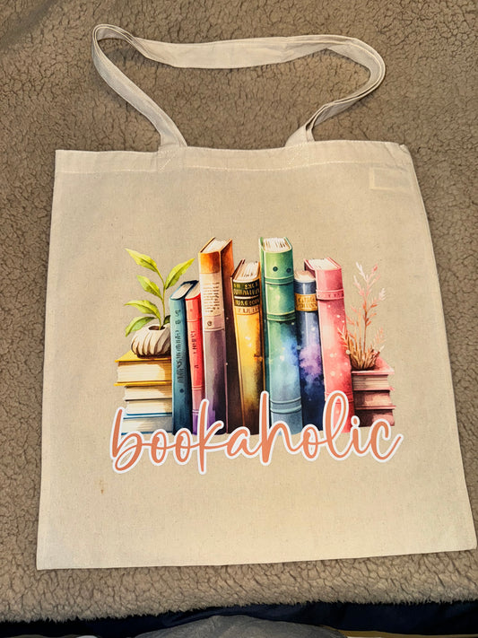 Bookaholic tote bag