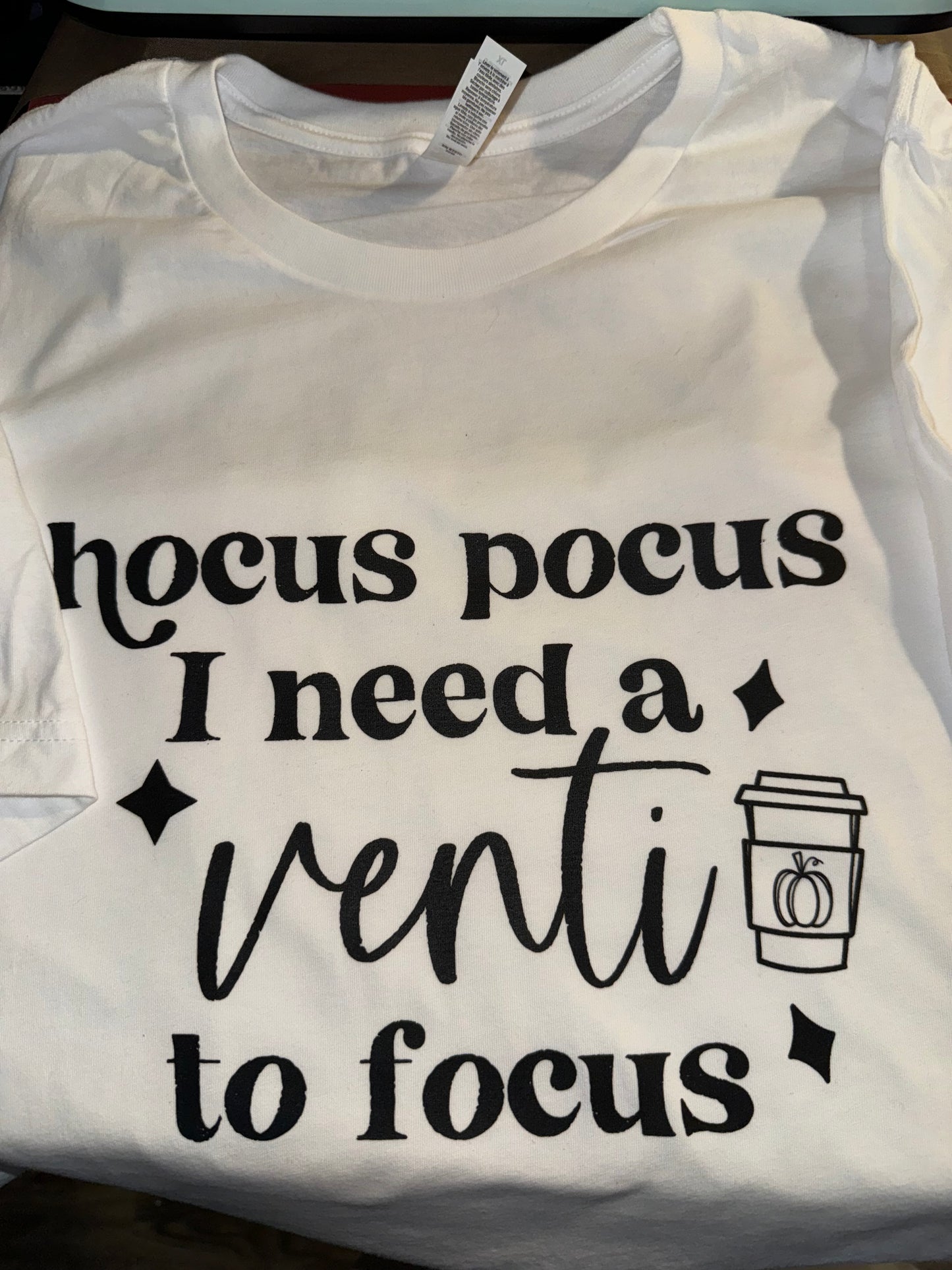 I need a venti to focus shirt