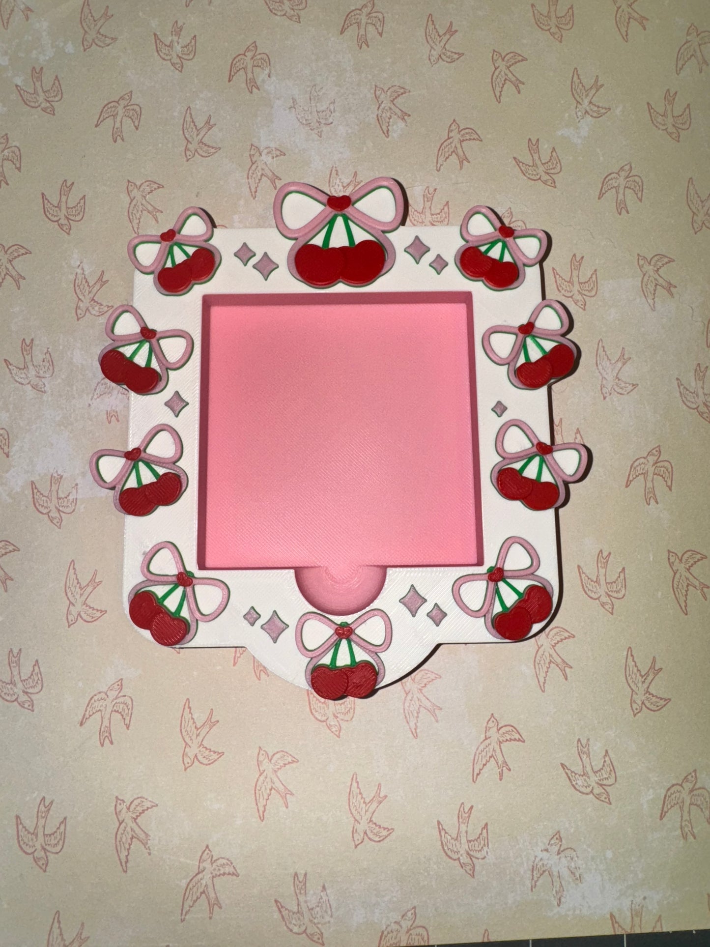 3D printed Cherry Post-It holder