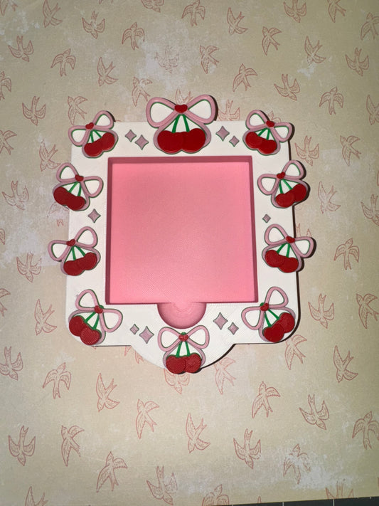 3D printed Cherry Post-It holder