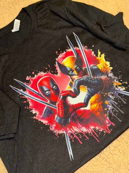 Heart Super Hero Duo Tee