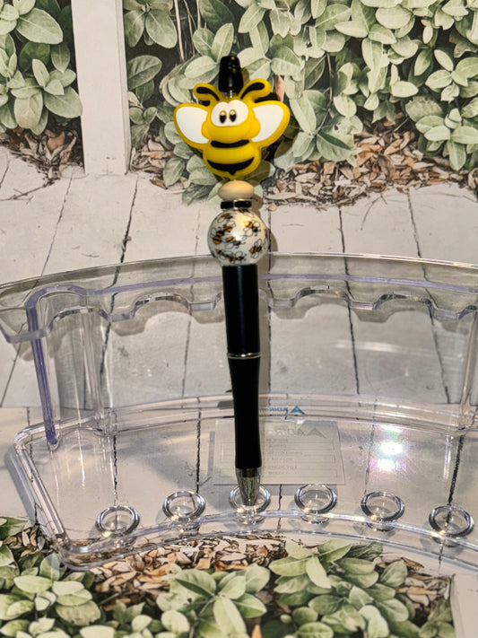 Bee beaded pen