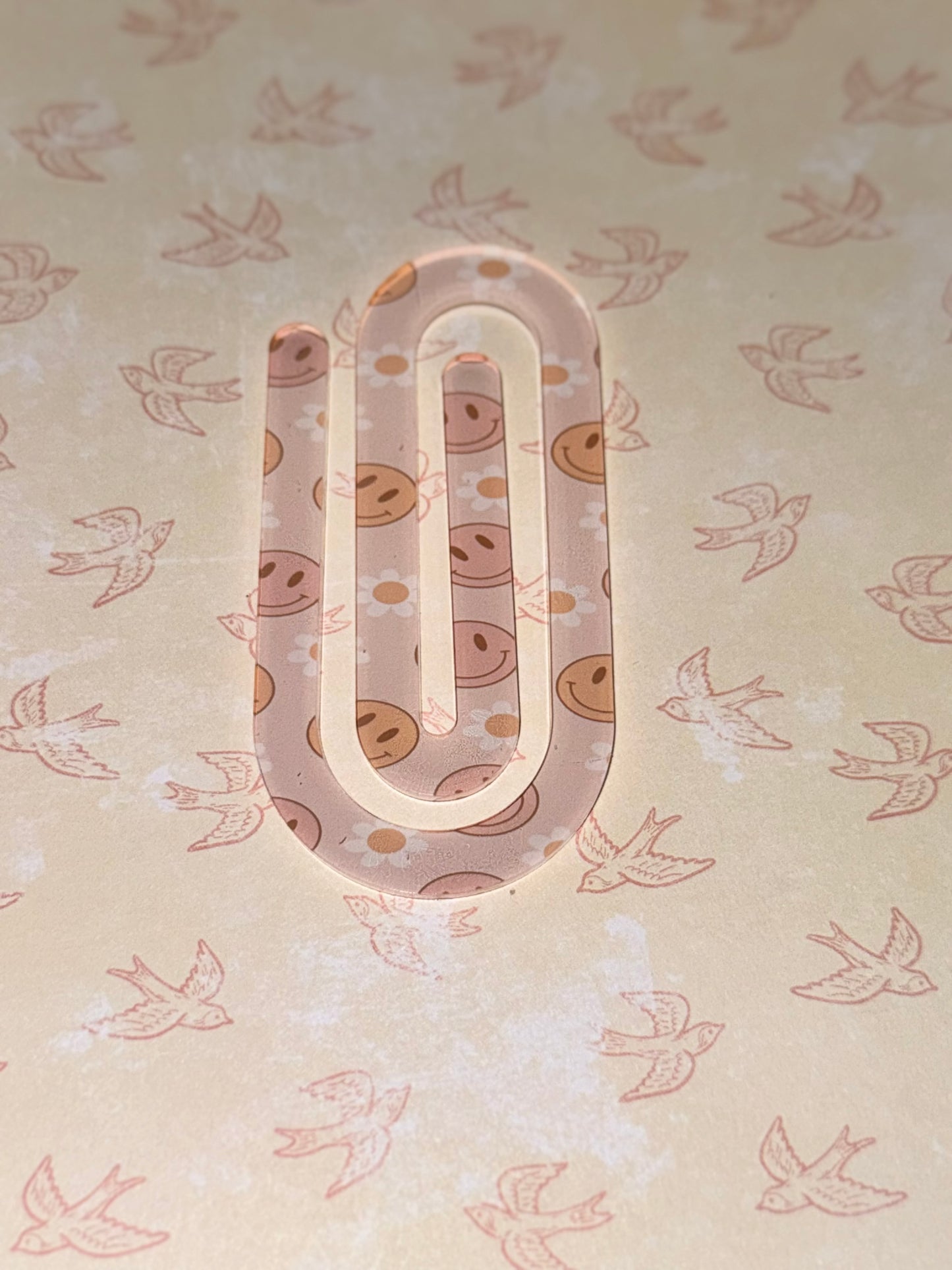 Retro Smiley Face Jumbo Paper Clip