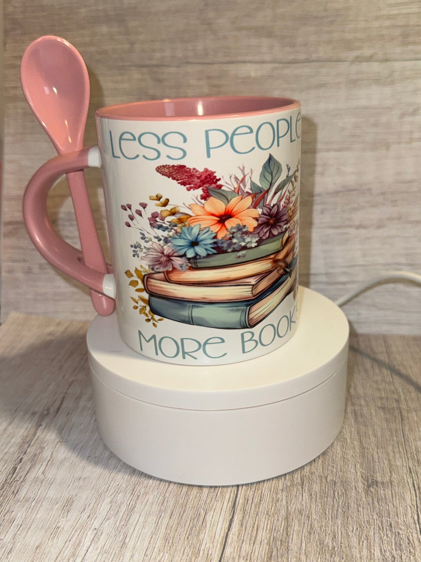 Less people more books coffee mug