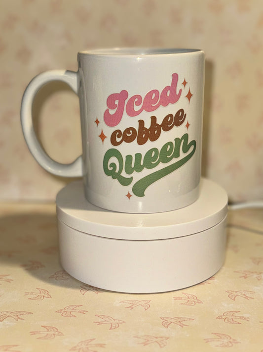 Ice coffee queen coffee mug