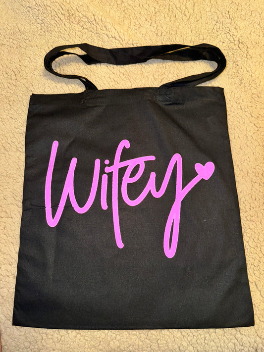 Wifey tote bag