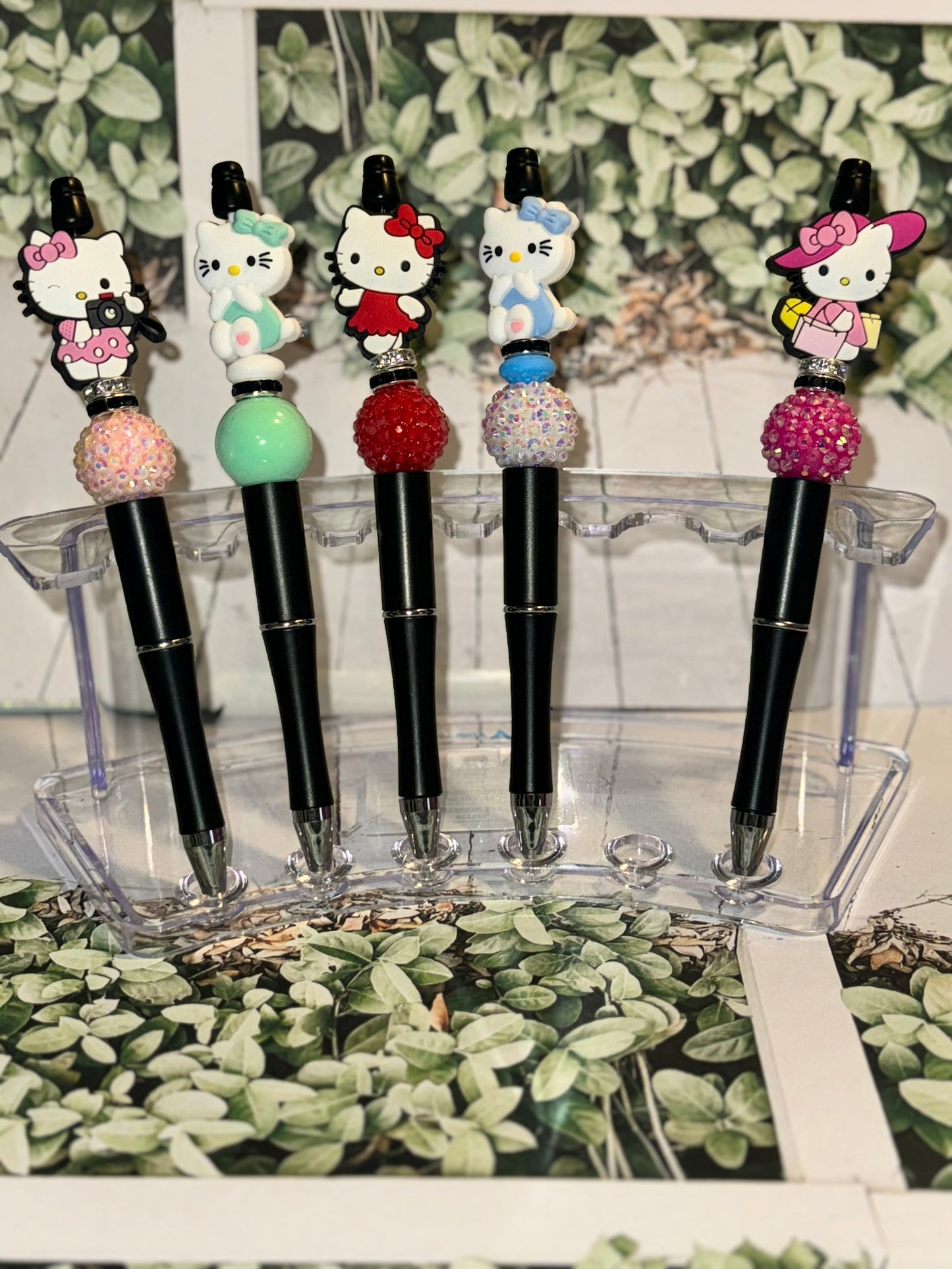 Kitty beaded pens