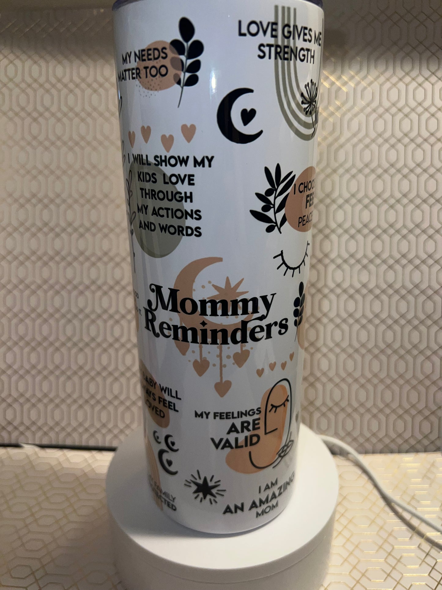 Mommy reminders tumbler