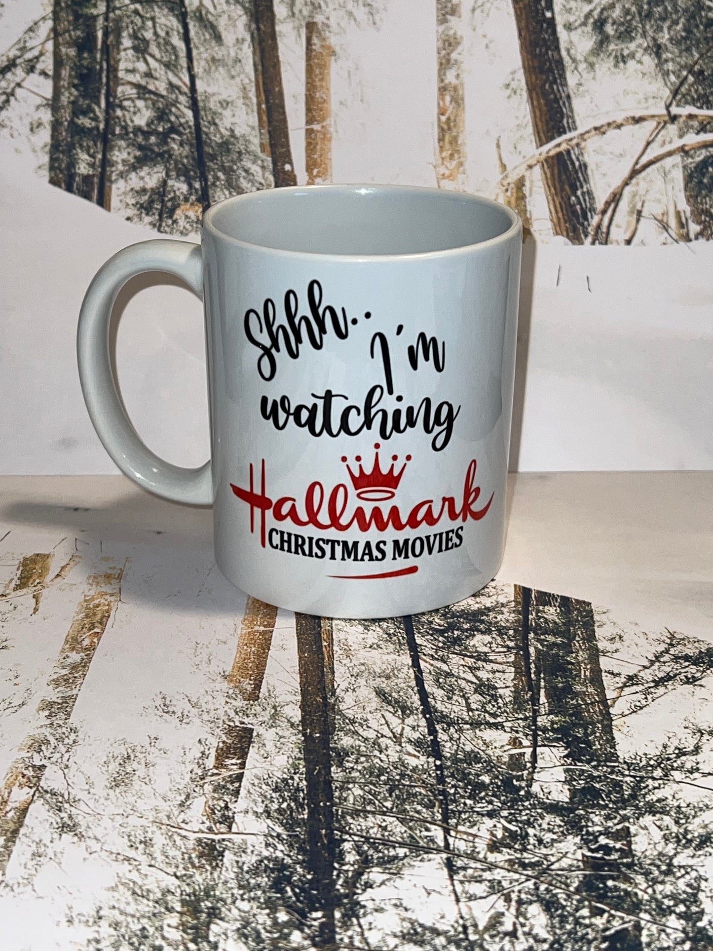 Christmas movie coffee cup