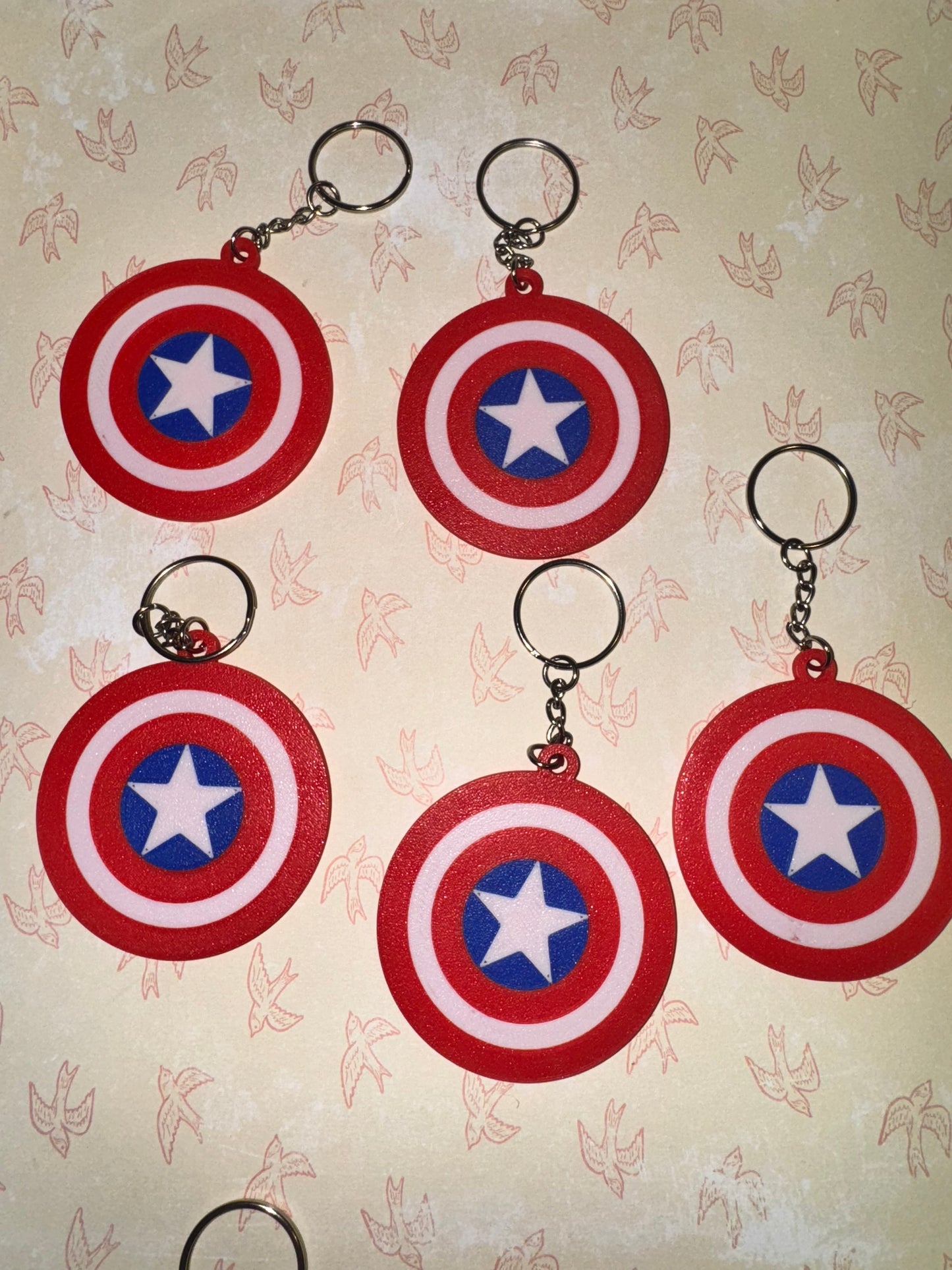 Captain 3d printed keychain