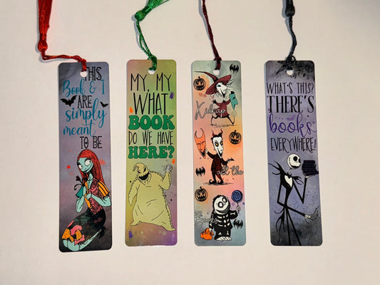 Metal Aluminum nightmare bookmarks