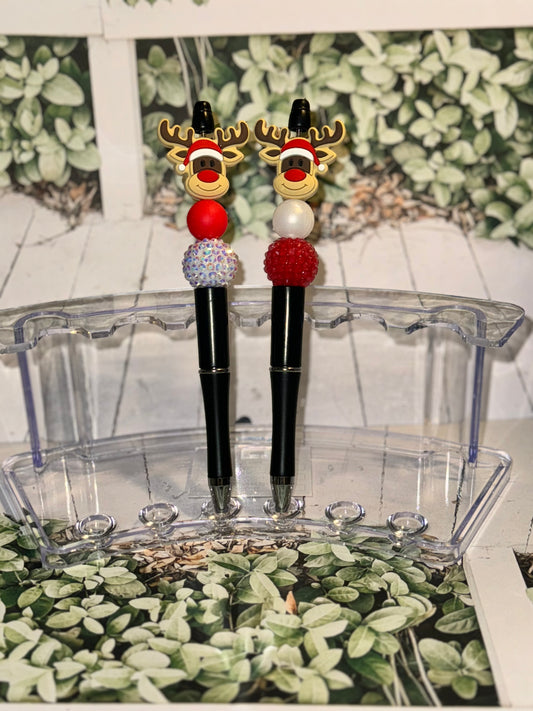 Reindeer beaded pen