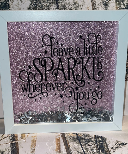 Leave A little Sparkle Shadowbox