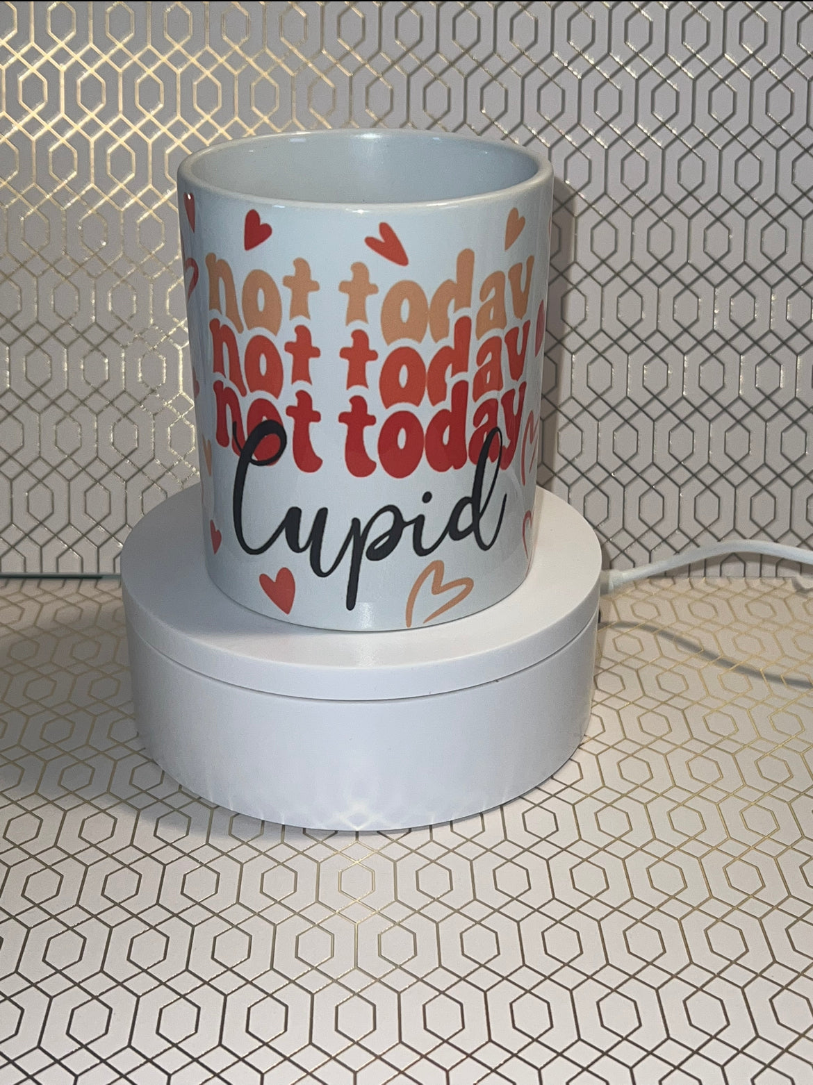 Not today Cupid Coffee Mug